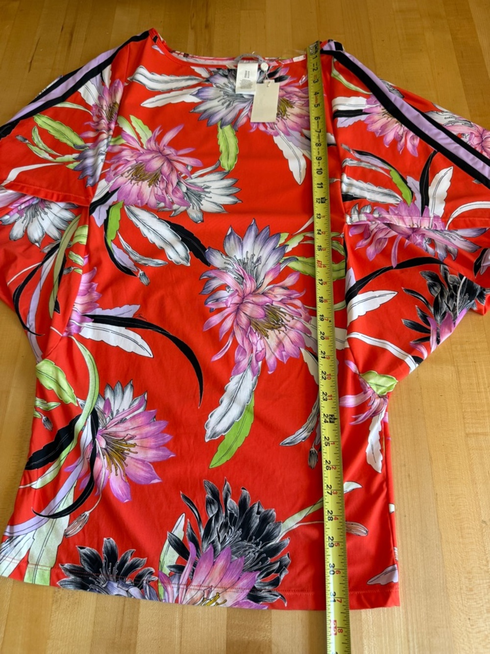 NEW* Trina Turk Shangri La Orange Floral Tunic Cover-Up NWT M $148 - Picture 8 of 8